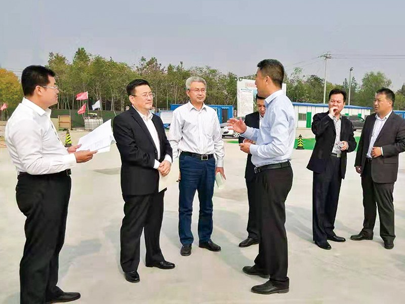 山東省工信廳技改處長王楗夫、市工信副局長王明杰到廠指導